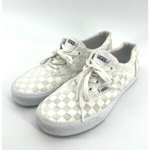 VANS Doheny White Checkerboard Lace Up Sneakers Women's US 8